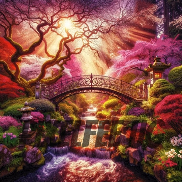 Pixelfee Diamond Painting Japan Gaarden von Sandrietta_ai