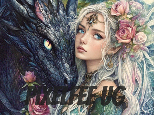 Pixelfee Diamond Painting Rainbow Eyes #2 von Sandrietta_ai
