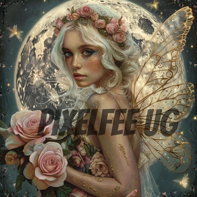 Pixelfee Diamond Painting Romantic Fairy von Sandrietta_ai