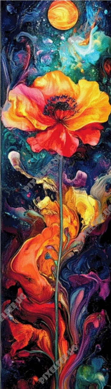 Pixelfee Diamond Painting Flower of the Universe von Kreativköter