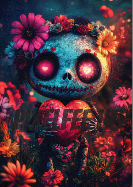 Pixelfee Diamond Painting VoodooDoll von Kreativköter