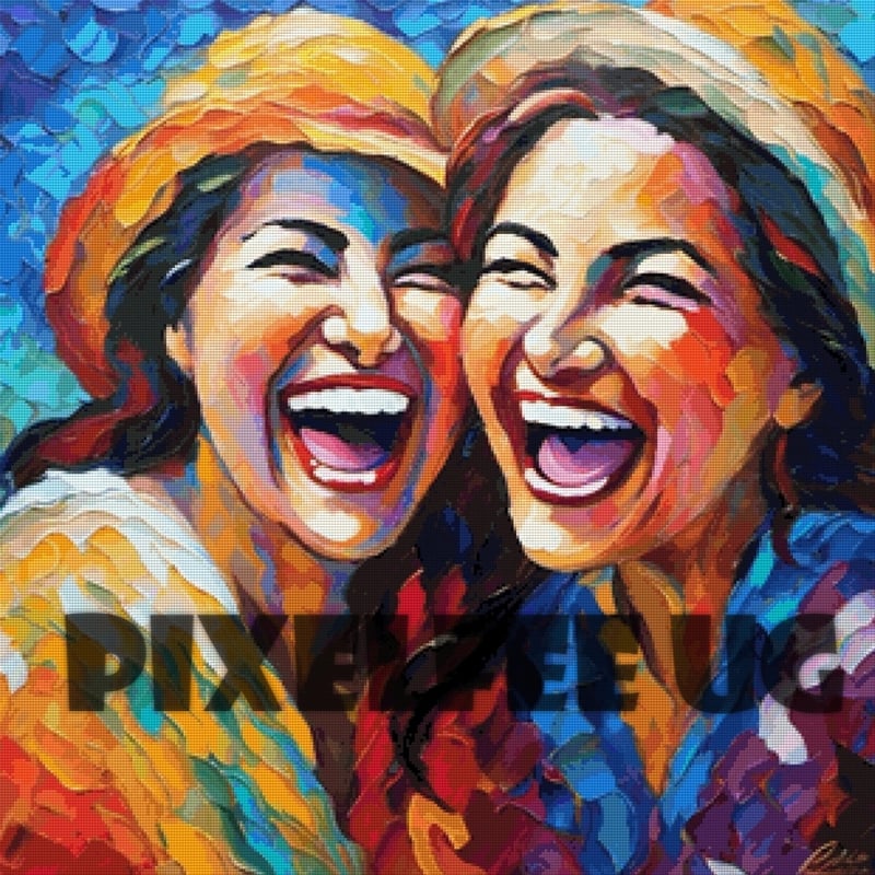 Pixelfee Diamond Painting Laughing heals von Pears