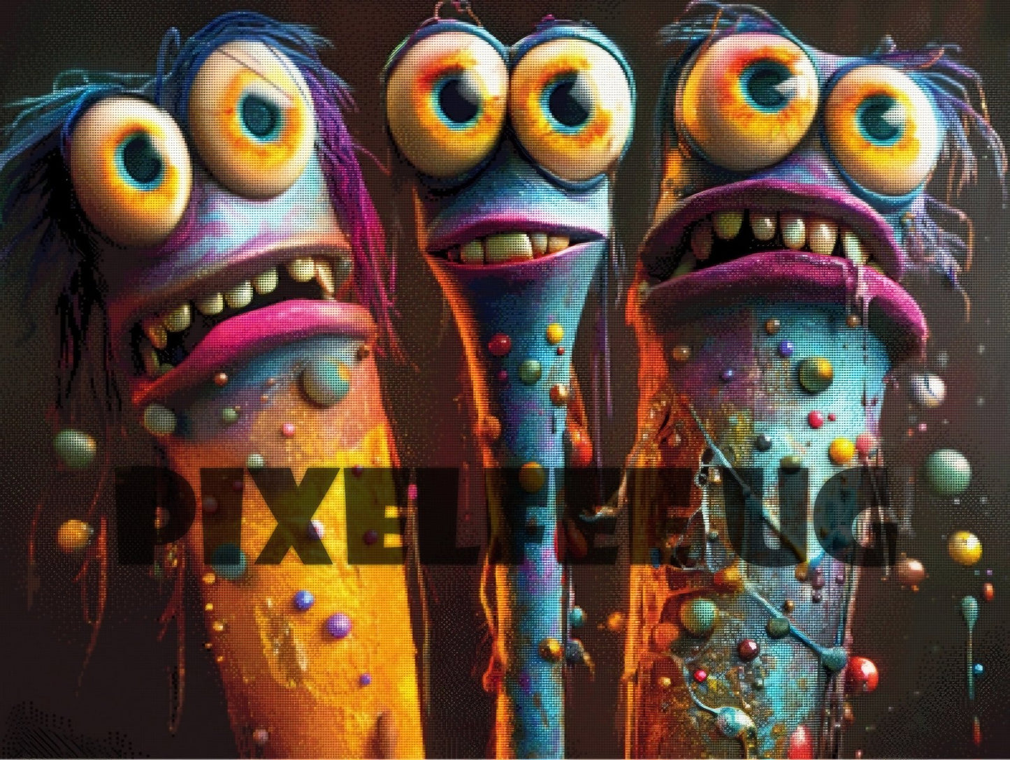 Pixelfee Diamond Painting Next level Friendship von Kreativköter
