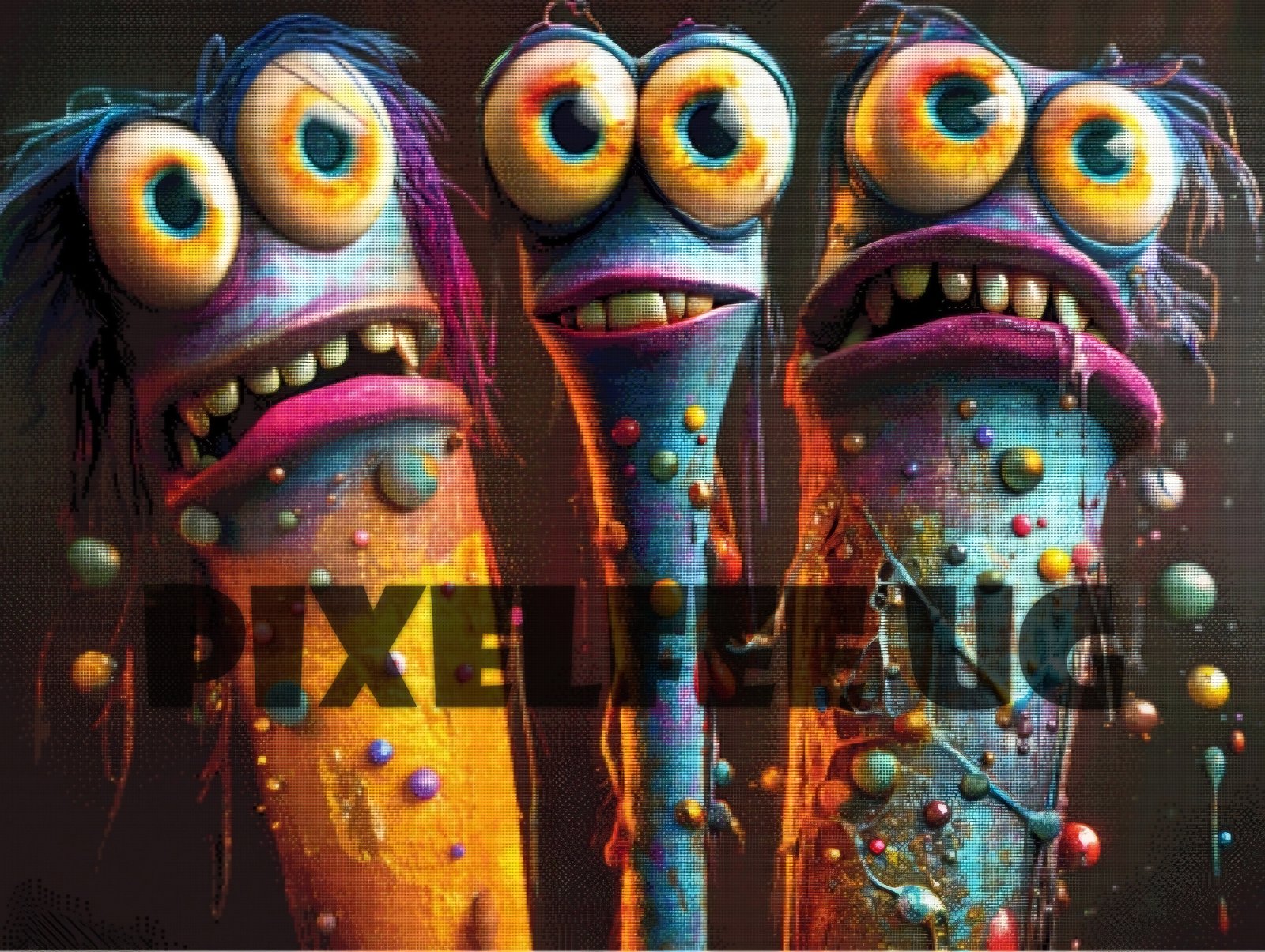 Pixelfee Diamond Painting Next level Friendship von Kreativköter