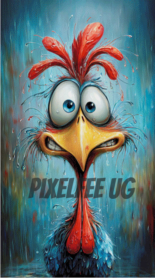 Pixelfee Diamond Painting Komischer Vogel von Kreativköter