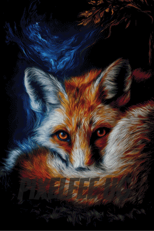 Pixelfee Diamond Painting Fox #2 von Bátor Gábor