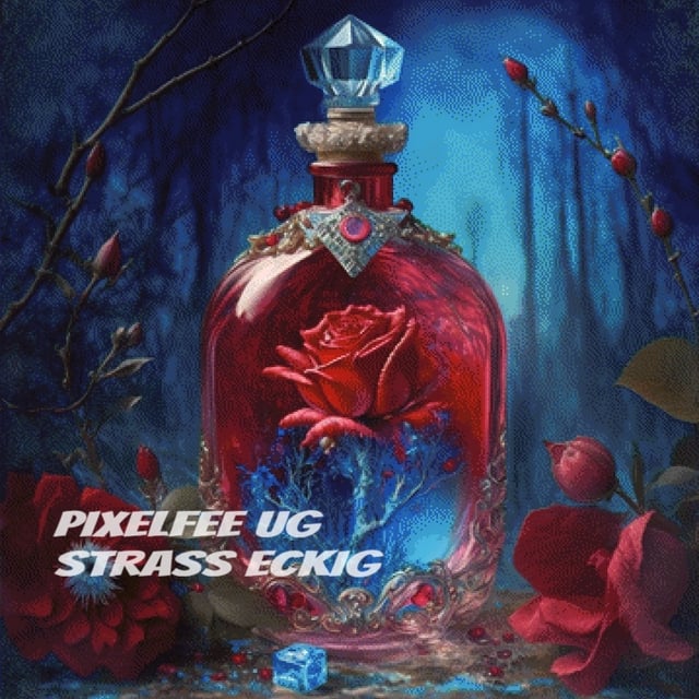 Pixelfee Diamond Painting #54 red Rose von Morgana.fantasy.ai