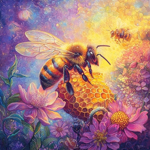 Pixelfee Diamond Painting Fiene die Biene von Sandrietta_ai