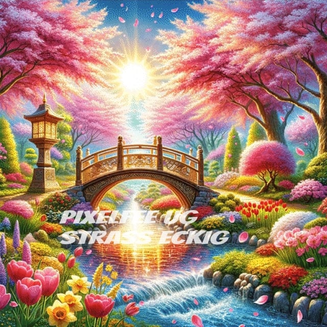 Pixelfee Diamond Painting China Garden von Sandrietta_ai