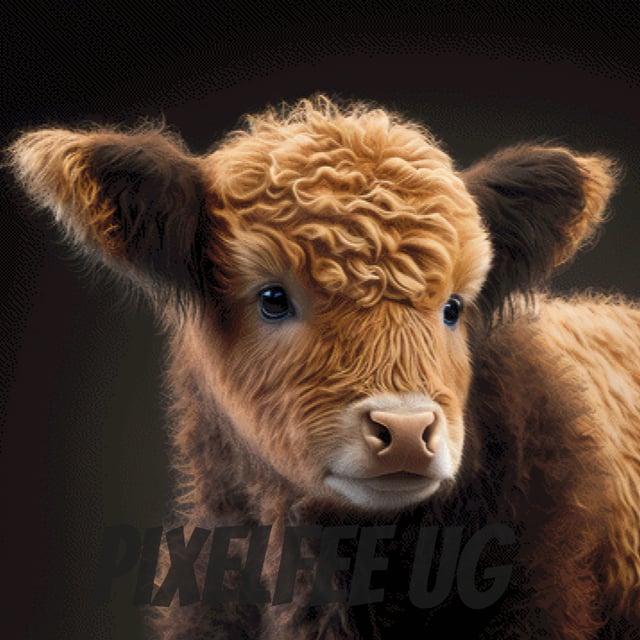 Pixelfee Diamond Painting CalfBaerbel von Kreativköter