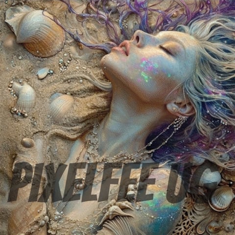 Pixelfee Diamond Painting in the Sand von Sandrietta_ai