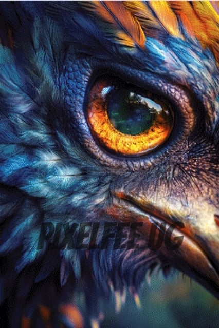 Pixelfee Diamond Painting Eagle#2 von Sandrietta_ai