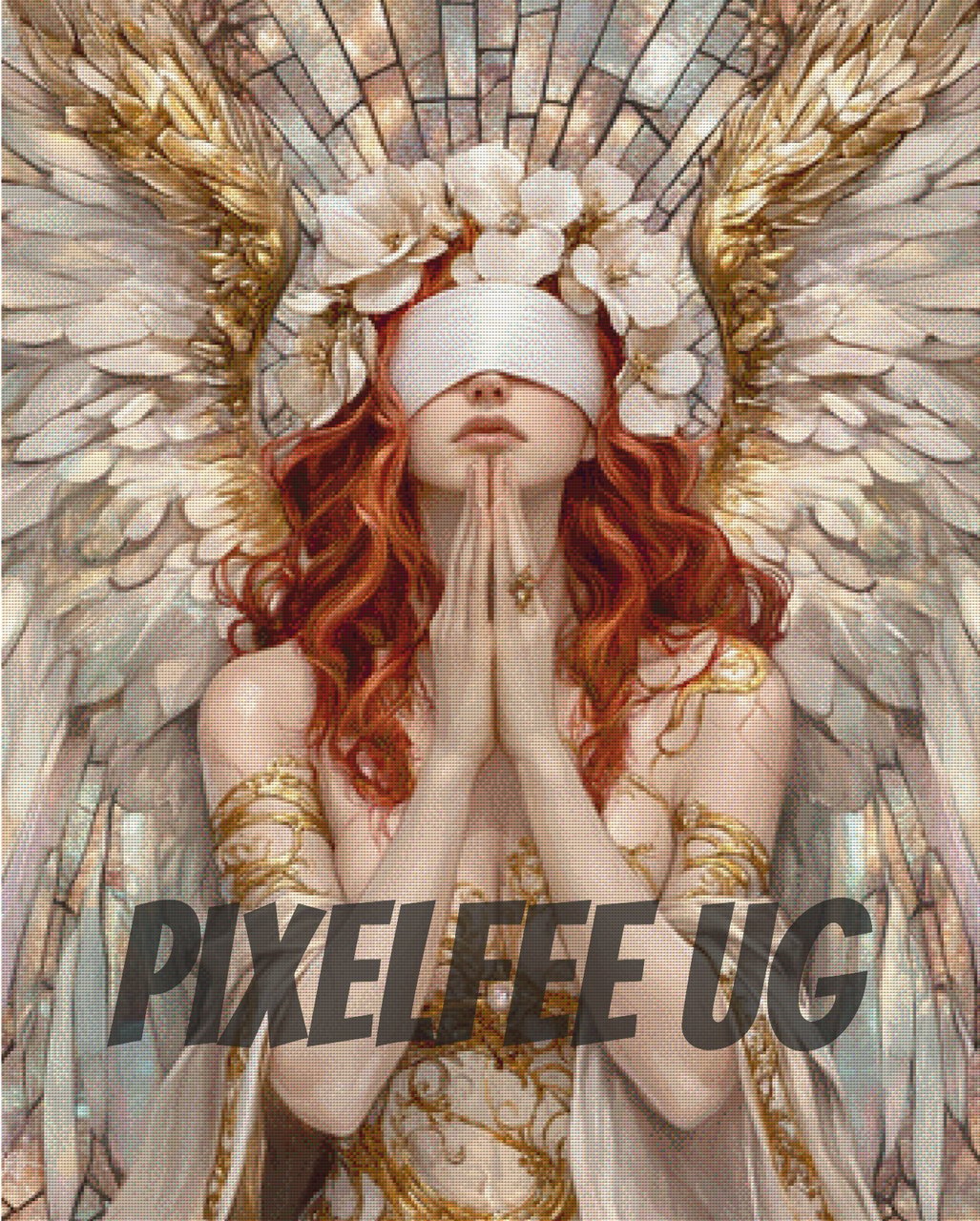 Pixelfee Diamond Painting Geflügelte Stille von Sandrietta_ai