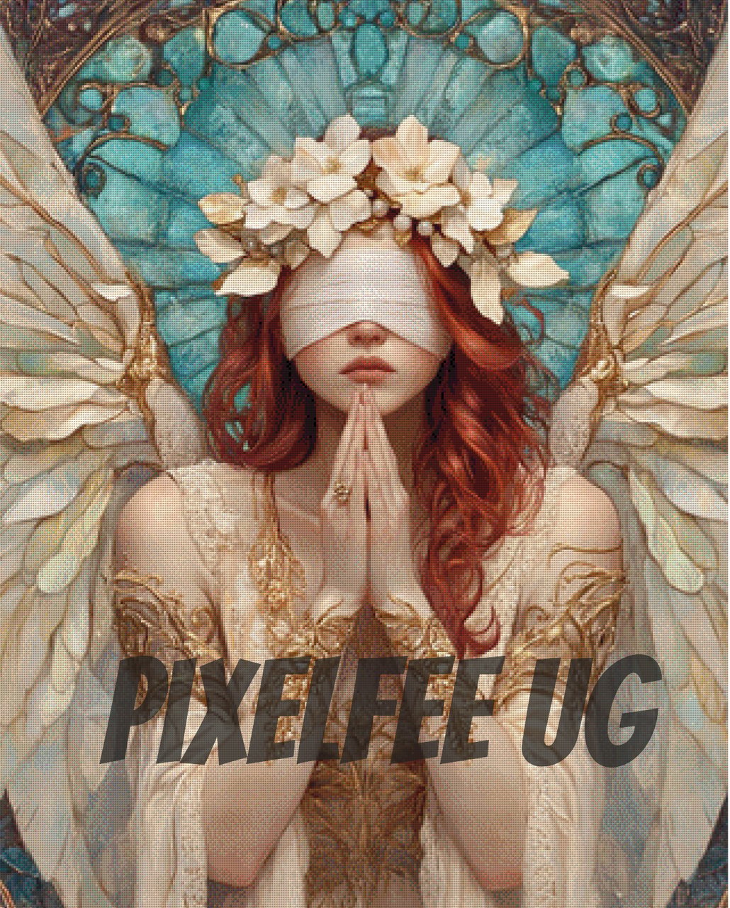 Pixelfee Diamond Painting Die Blinde Seraphim von Sandrietta_ai