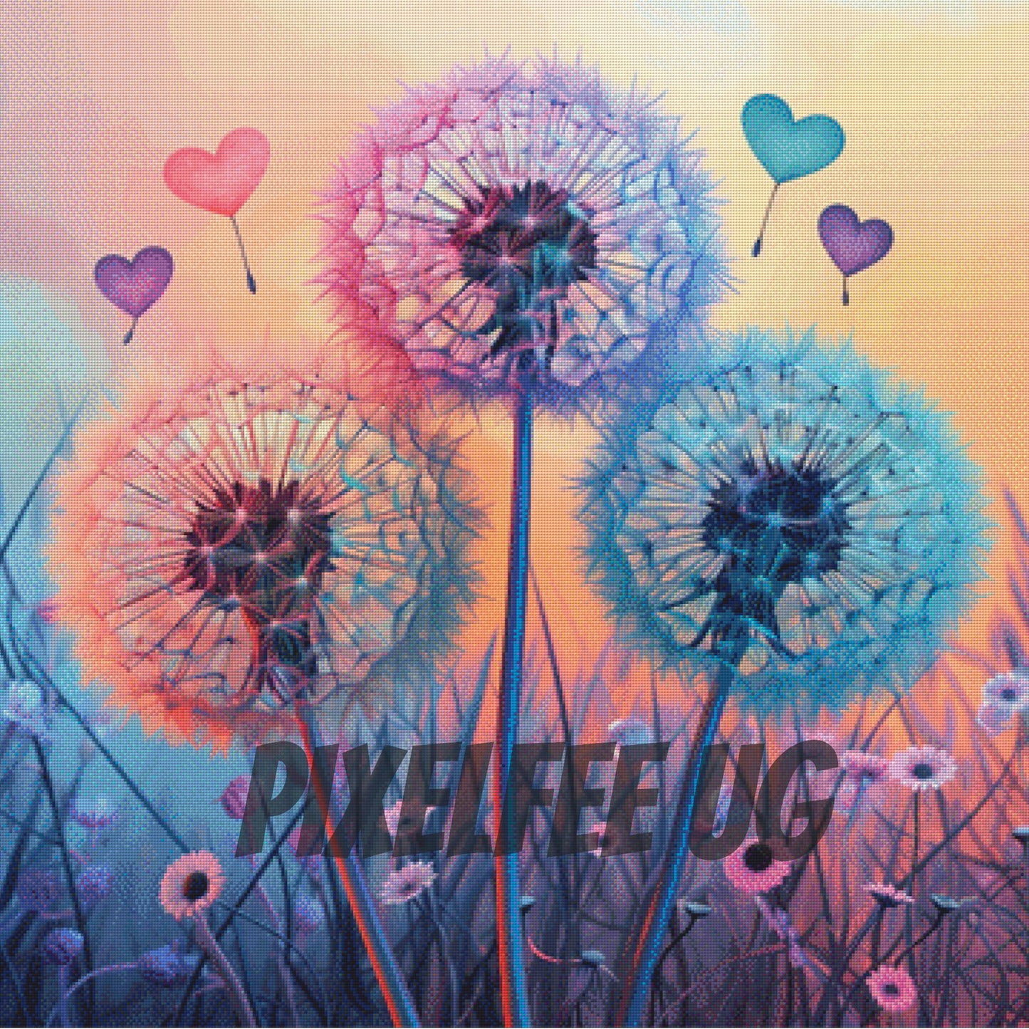 Pixelfee Diamond Painting Sanfte Pusteblume von ArtRosa