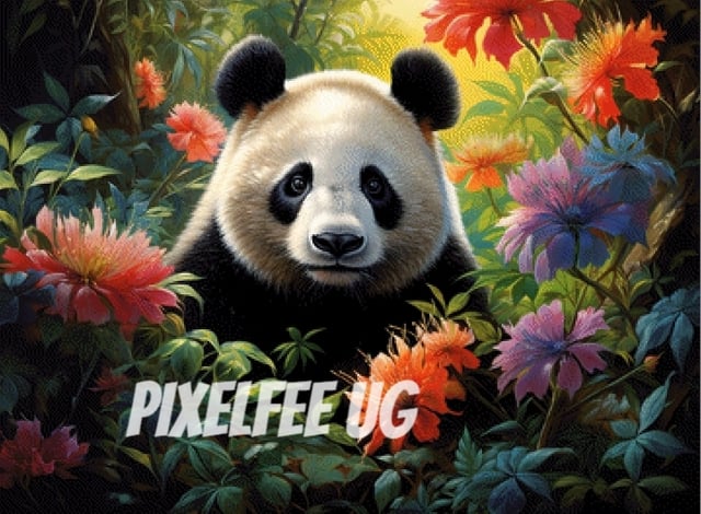 Pixelfee Diamond Painting Panda von Sandrietta_ai