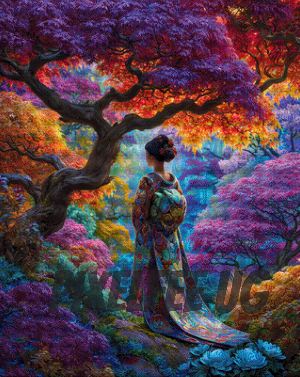 Pixelfee Diamond Painting Forest Reverie von Bex Ai