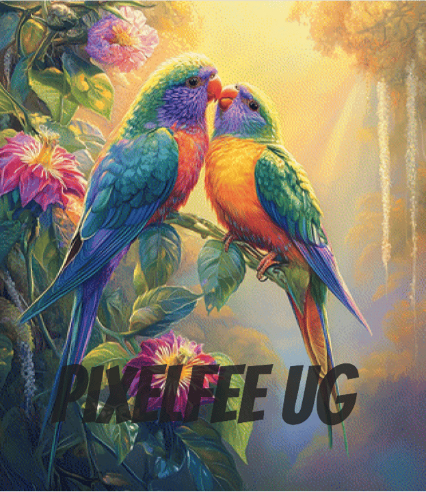 Pixelfee Diamond Painting Unzertrennlich von Sandrietta_ai