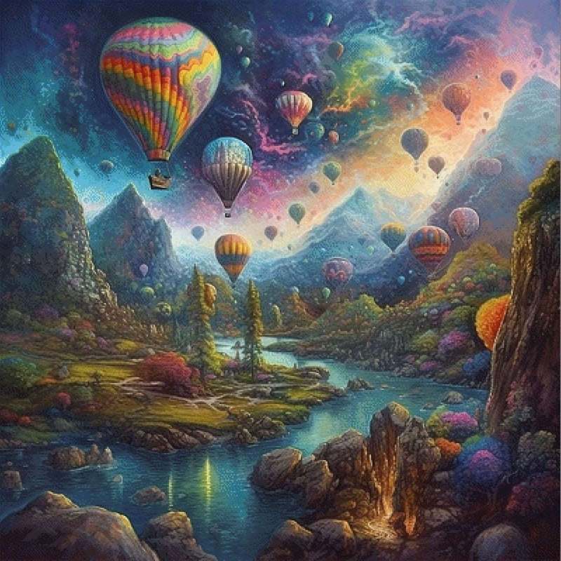Pixelfee Diamond Painting Rainbow von Sandrietta_ai