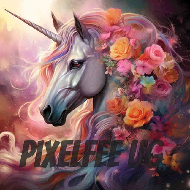 Pixelfee Diamond Painting Unicorn of Love von Kreativköter