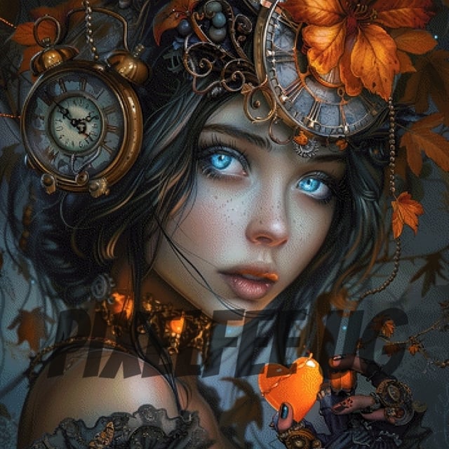 Pixelfee Diamond Painting Steampunk Missy von Sandrietta_ai