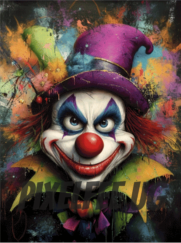 Pixelfee Diamond Painting Mr. Clown von CaroFelicia