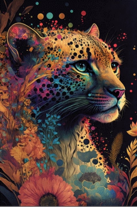 Pixelfee Diamond Painting Wildcat Cheetah#1