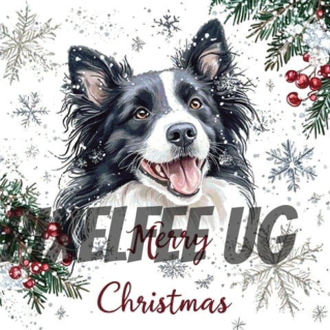 Pixelfee Diamond Painting Christmas Dog von Kreativköter