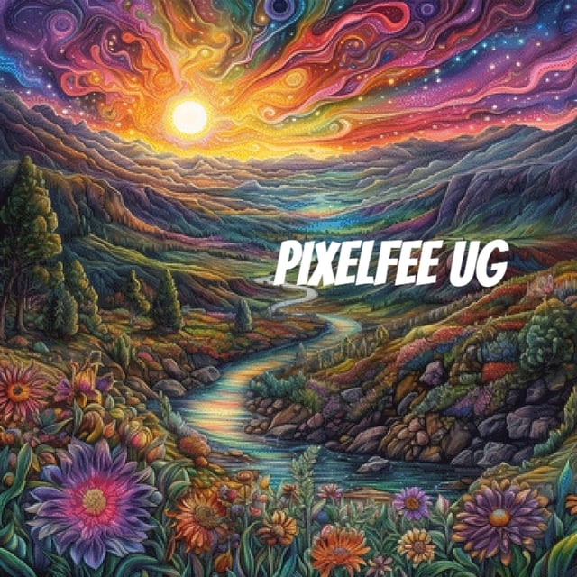 Pixelfee Diamond Painting Sky Sunset von Sandrietta_ai