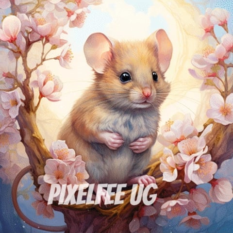 Pixelfee Diamond Painting Cute Mouse von Sandrietta_ai