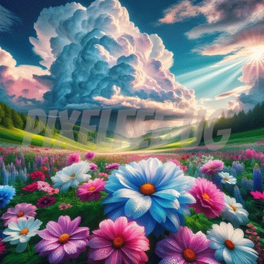 Pixelfee Diamond Painting der Lenz von Sandrietta_ai