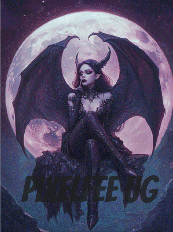 Pixelfee Diamond Painting Waiting von Sandrietta_ai
