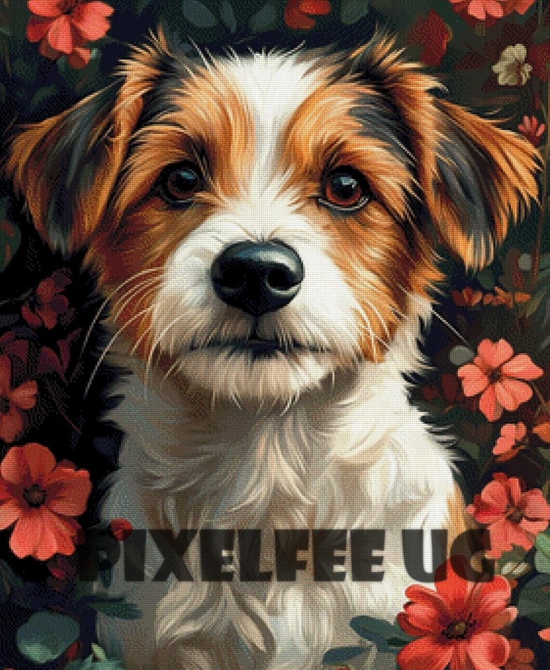 Pixelfee Diamond Painting Süßer Knopf von Kreativköter