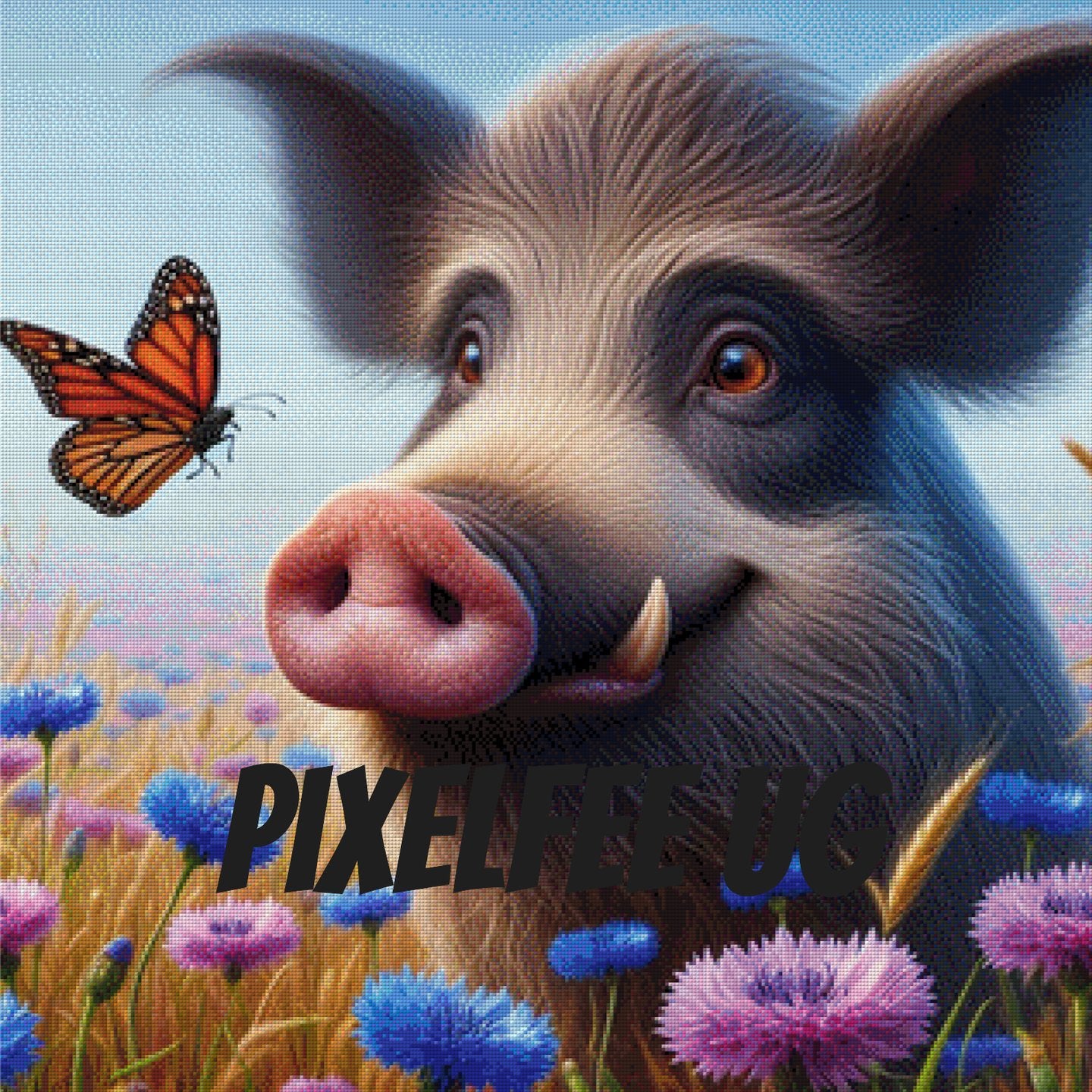 Pixelfee Diamond Painting Ebi, der besondere von Raven