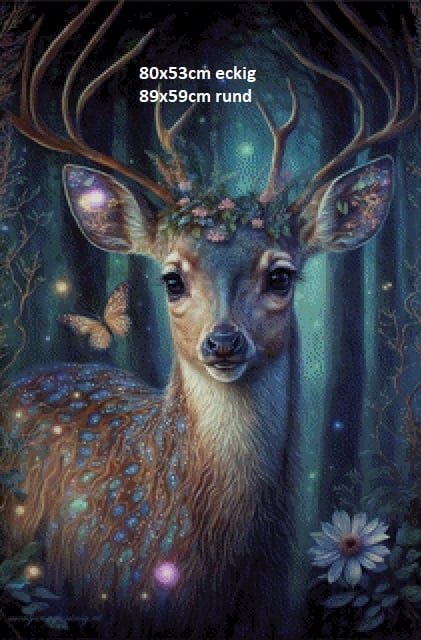 Pixelfee Diamond Painting Morgana 6 Hirsch von Morgana.fantasy.ai