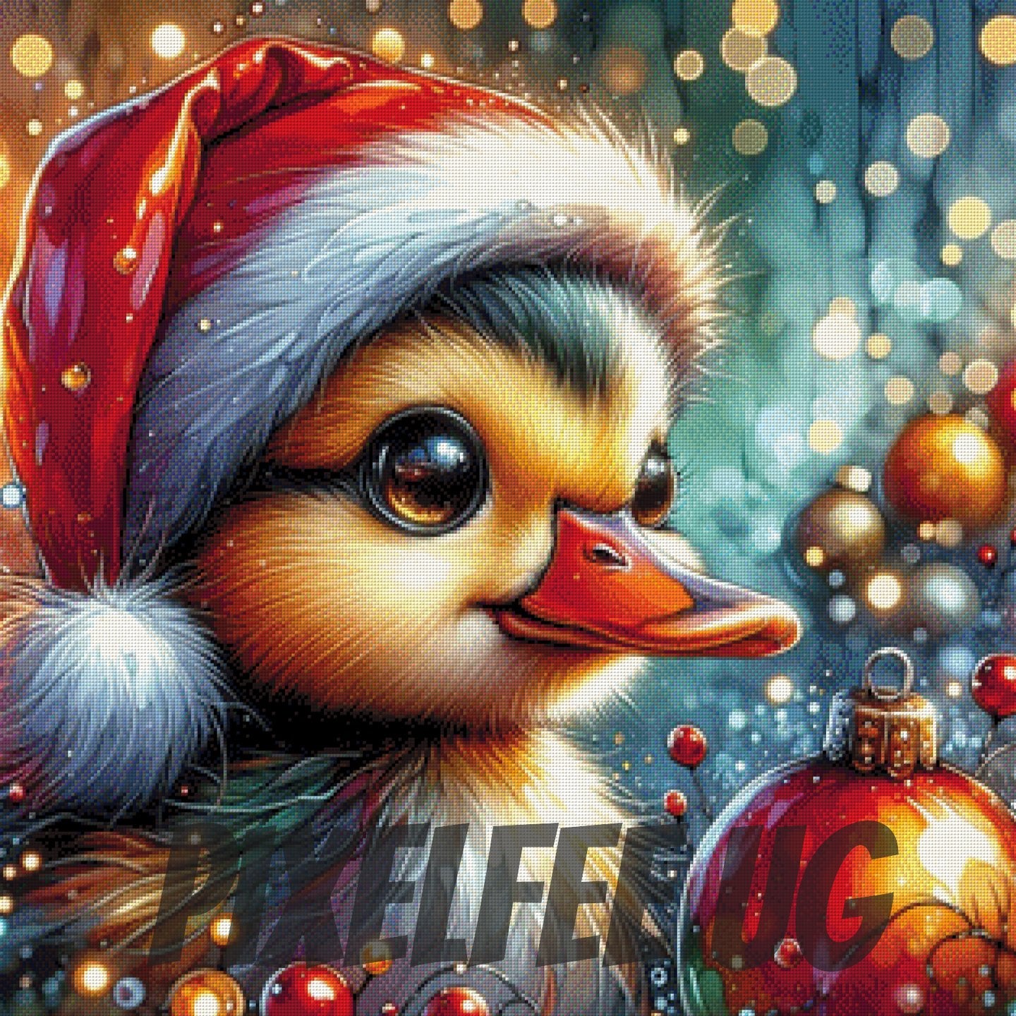 Pixelfee Diamond Painting Christmas Duck von Tante Tati