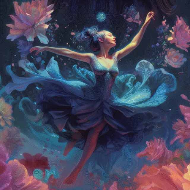 Pixelfee Diamond Painting Meral von Sandrietta_ai
