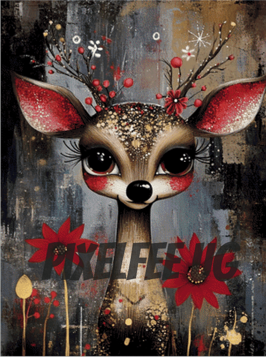 Pixelfee Diamond Painting Christmas deer #1 von CaroFelicia