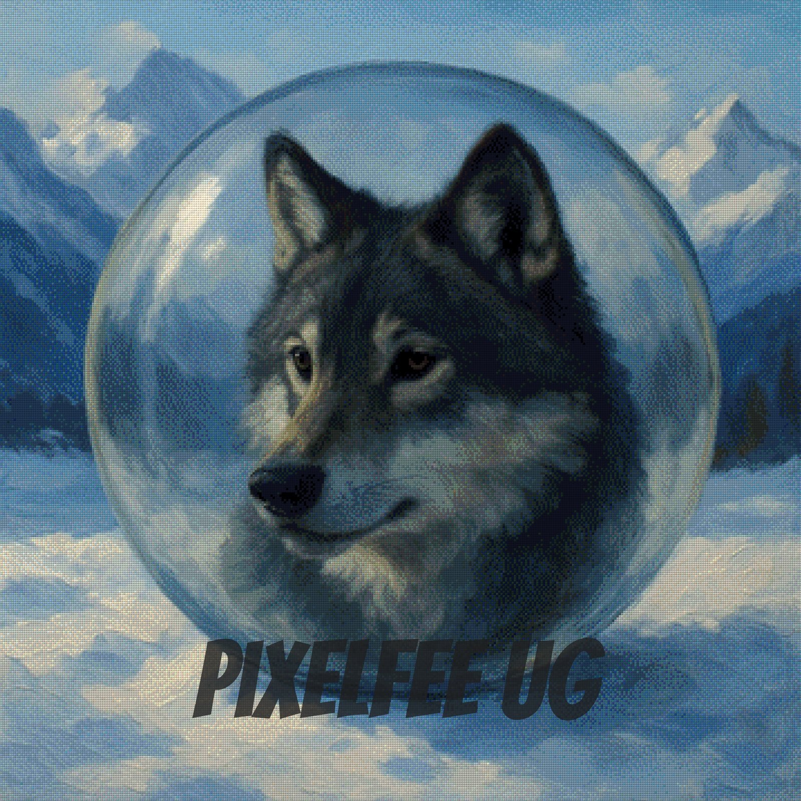 Pixelfee Diamond Painting Wolf #2 von Raven