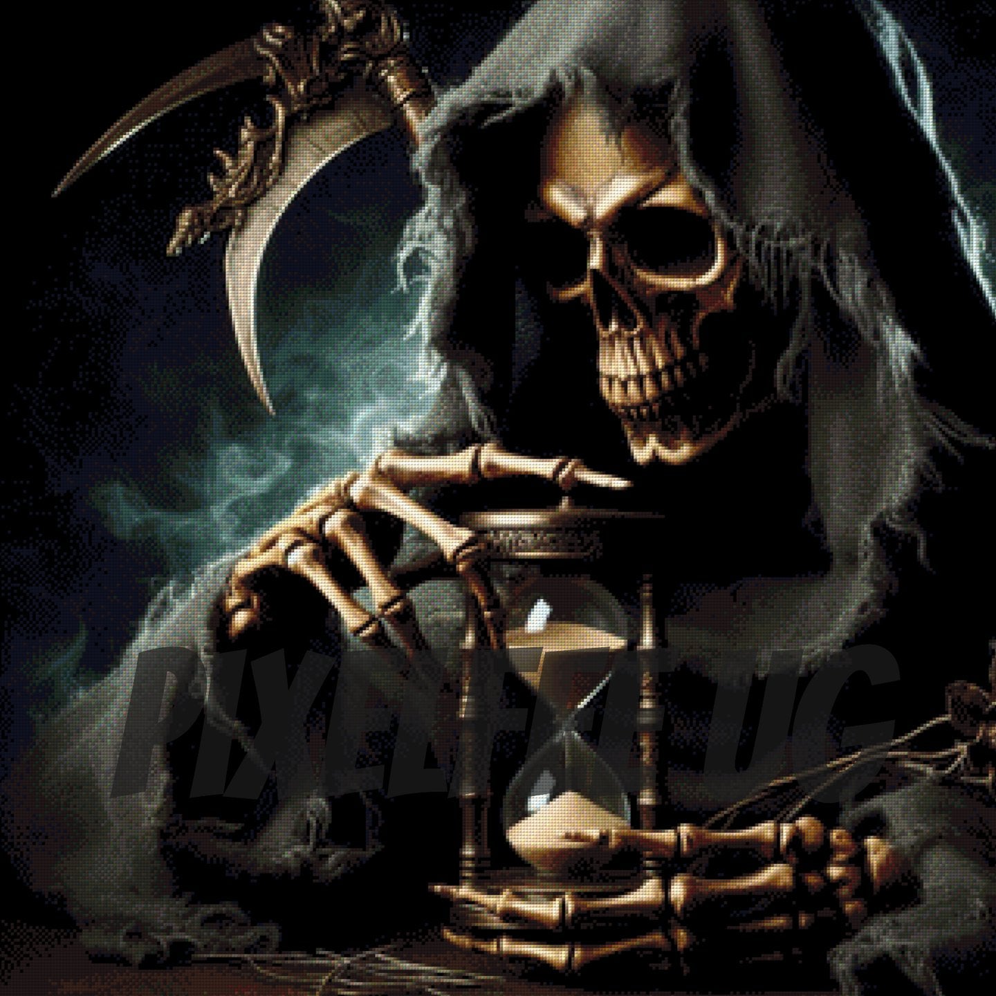 Pixelfee Diamond Painting Time Reaper von Raven
