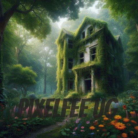 Pixelfee Diamond Painting forgotten villa von Pears
