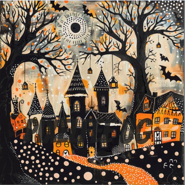 Pixelfee Diamond Painting darkhalloween von NeikaDesigns