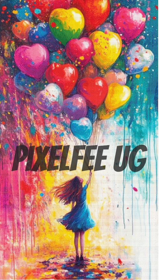 Pixelfee Diamond Painting Happiness von Kreativköter