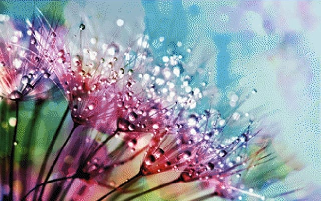 Pixelfee Diamond Painting Bild: Pusteblume