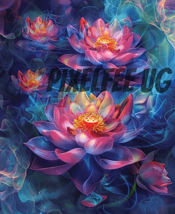 Pixelfee Diamond Painting Smoking Flowers von Sandrietta_ai