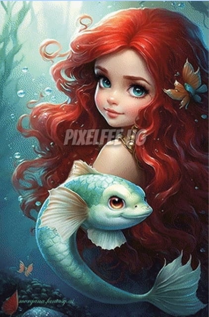 Pixelfee Diamond Painting Morgana 43 Mermaid von Morgana.fantasy.ai