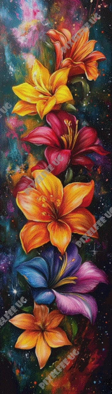 Pixelfee Diamond Painting Long Flower von Kreativköter