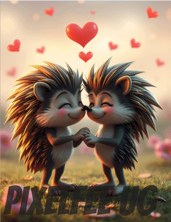Pixelfee Diamond Painting HedgehogLove von Pears