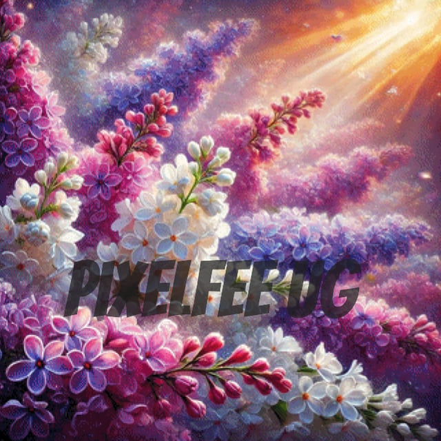 Pixelfee Diamond Painting Flieder von Tante Tati