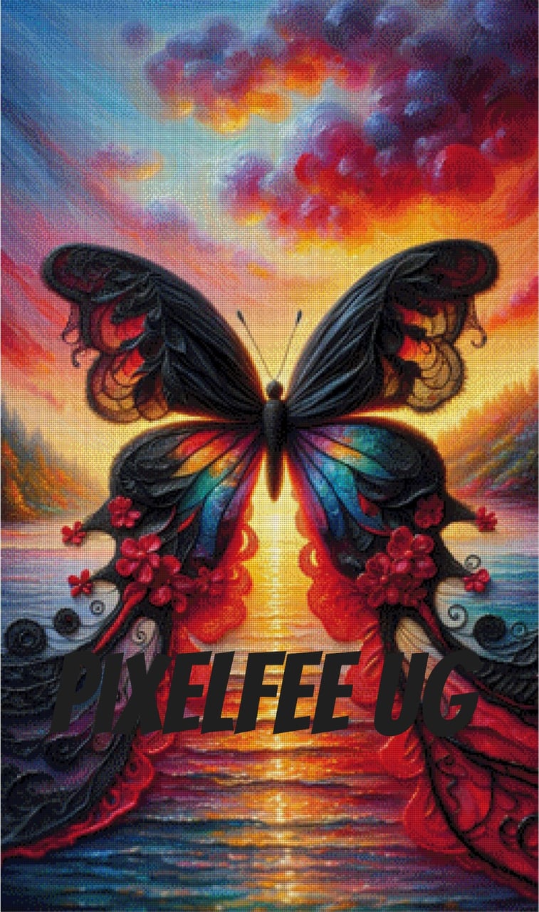 Pixelfee Diamond Painting Luxus-Butterfly von Tante Tati